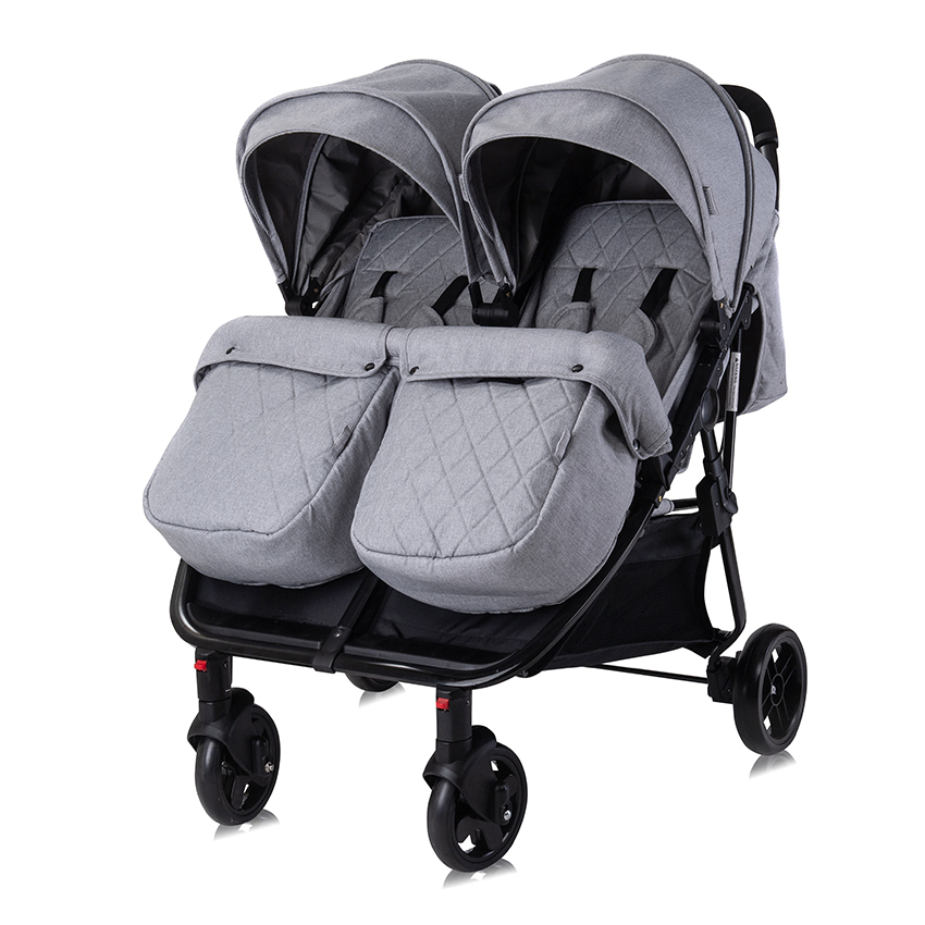 Lorelli kolica za blizance duo torba cool grey - Slika 3