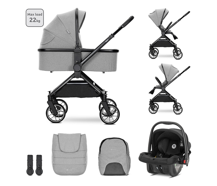 Lorelli kolica za bebe reya 3u1 grey - Slika 8