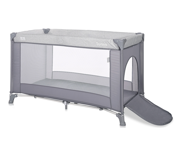 Lorelli prenosivi krevet torino 1 nivo grey striped elements - Slika 3
