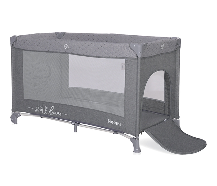 Lorelli prenosivi krevet noemi 1 nivo cool grey star - Slika 3