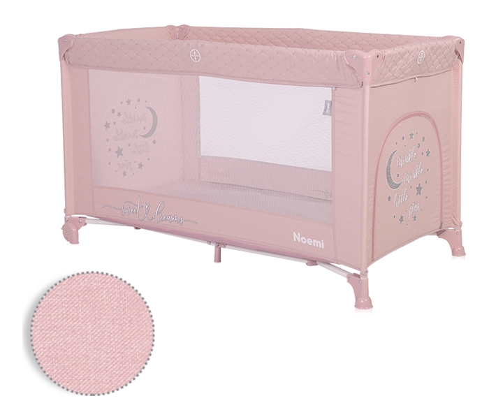 Lorelli prenosivi krevet noemi 1 nivo mellow rose star - Slika 4