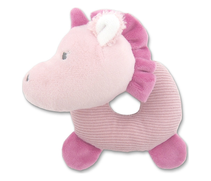 Lorelli plisana zvecka donut krofna unicorn pink natural - Slika 2