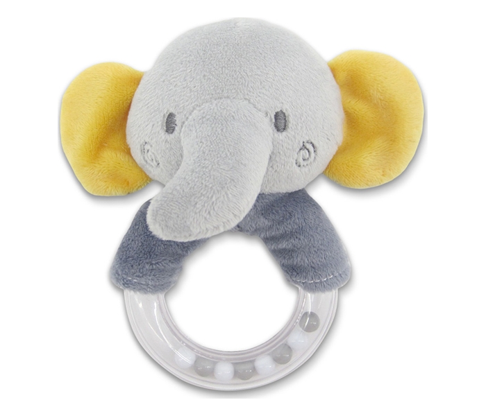 Lorelli plisana zvecka ring elephant grey natural - Slika 2