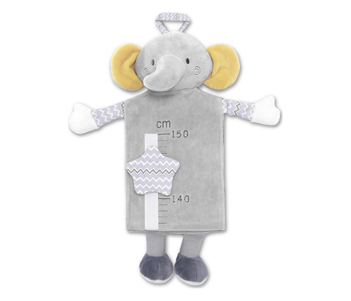 Lorelli plisana igracka rastimetar elephant grey natural - Slika 3