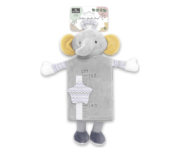 Lorelli plisana igracka rastimetar elephant grey natural - Slika 2