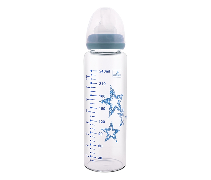 Lorelli staklena flasica sa anti colic dodatkom 240 ml blush blue - Slika 2