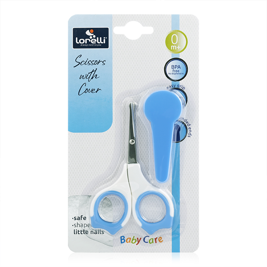 Lorelli makazice za bebe sa poklopcem moonlight blue - Slika 3