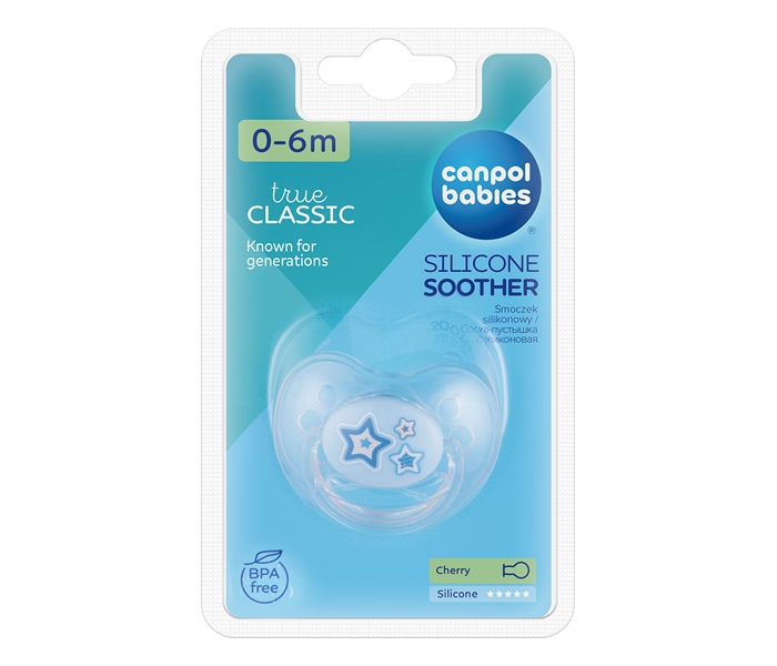 Canpol babies cherry silikonska varalica 0 6m 22 562 newborn baby 1kom blue - Slika 3