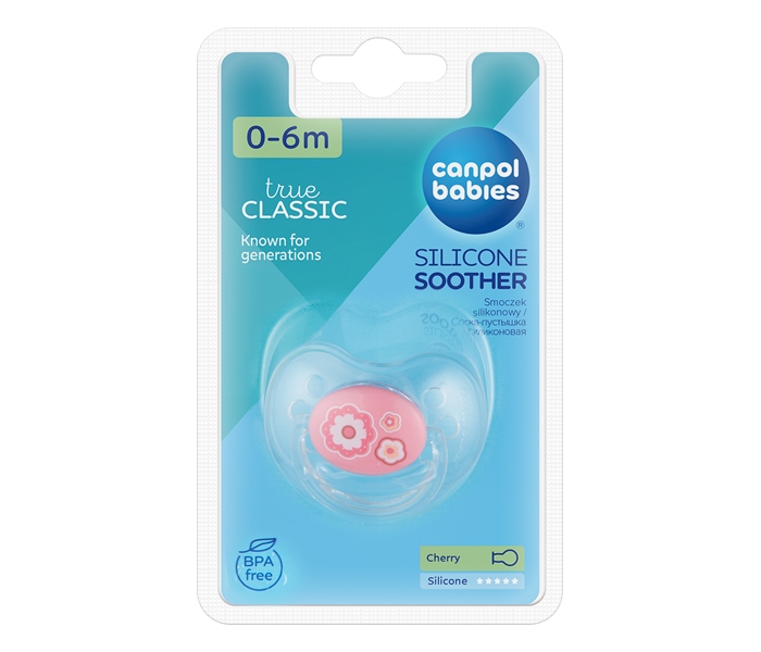 Canpol babies cherry silikonska varalica 0 6m 22 562 newborn baby 1kom pink - Slika 3