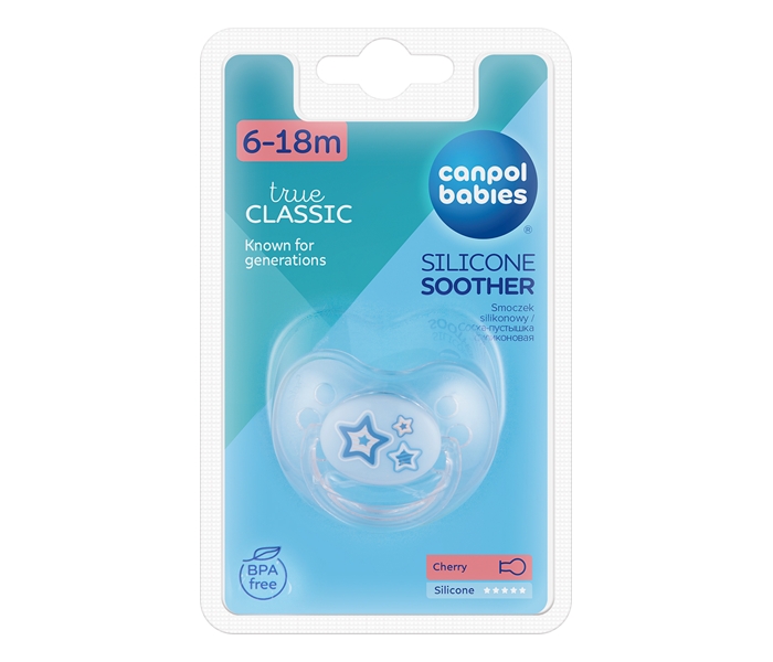 Canpol babies cherry silikonska varalica 6 18m 22 563 newborn baby 1kom blue - Slika 3