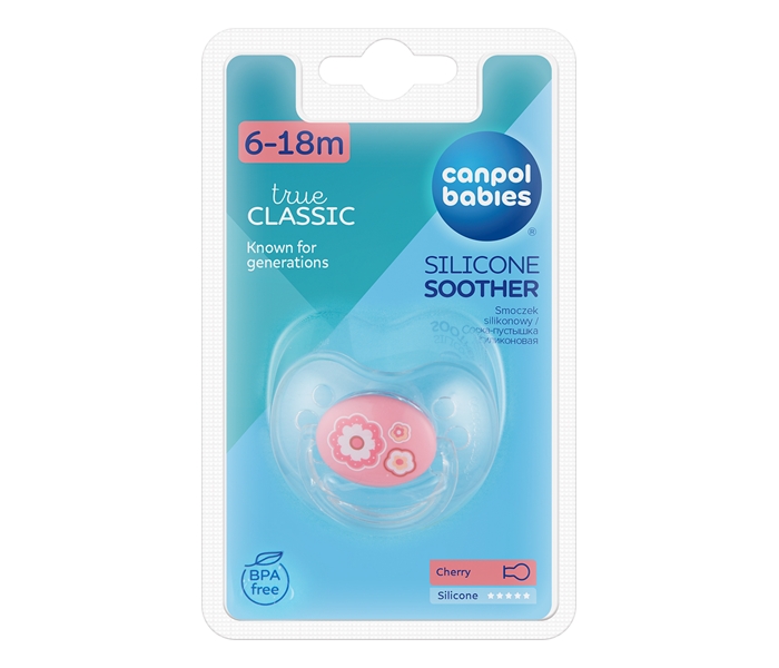 Canpol babies cherry silikonska varalica 6 18m 22 563 newborn baby 1kom pink - Slika 3