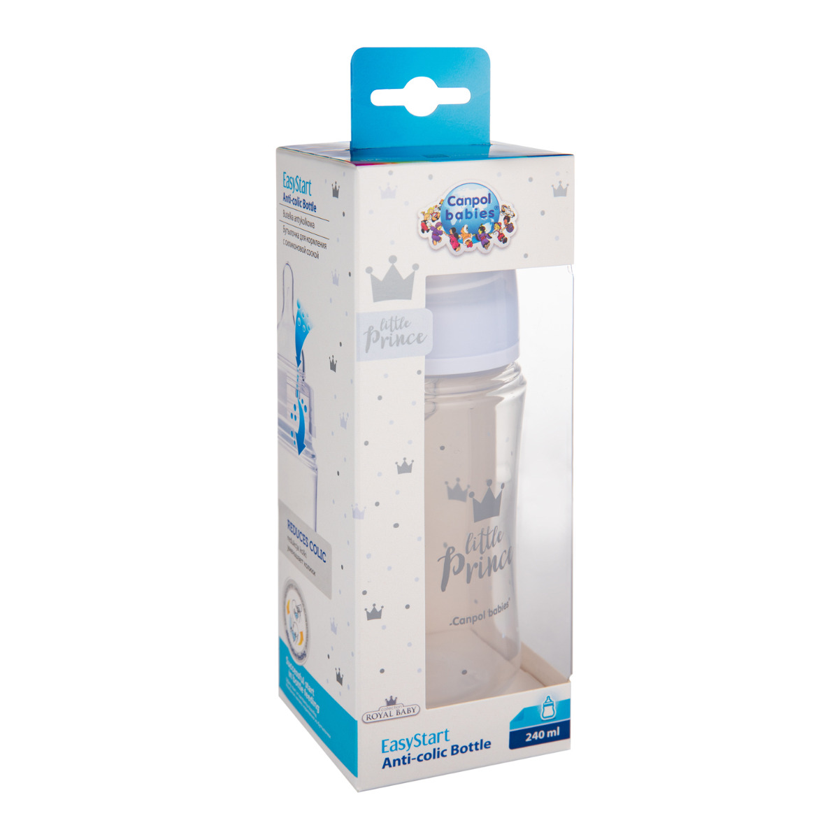 Canpol baby flasica 240ml siroki vrat pp royal baby 35 234 blue - Slika 2