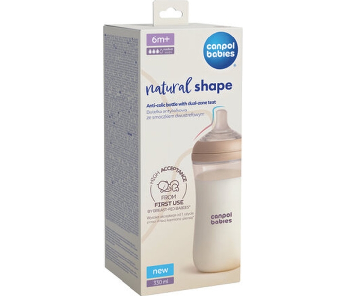 Canpol babies flasica antikolik dual zone 330ml natural 35 402 - Slika 2