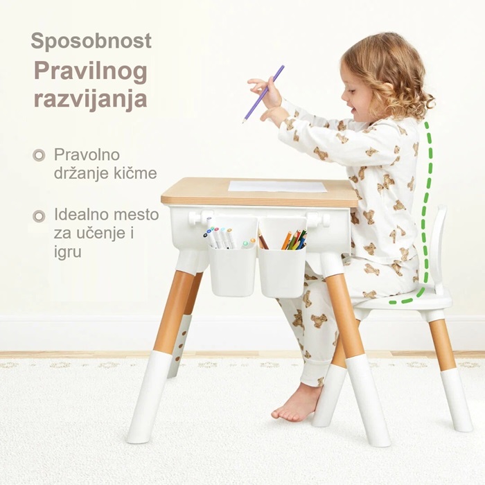 Set bbo deciji sto i stolica - Slika 2