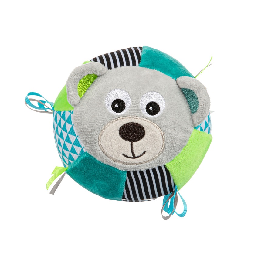 Canpol babies plisana igracka lopta meda grey 68 074 - Slika 2