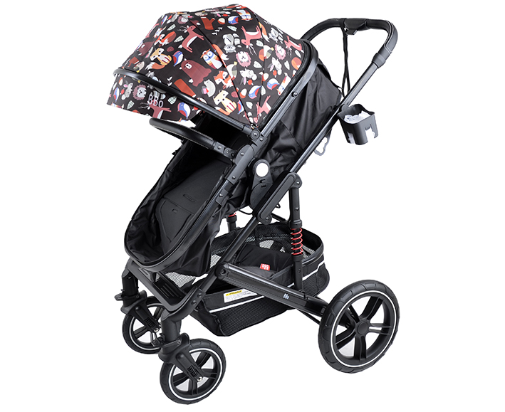Kolica za bebe bbo star 2u1 animal print - Slika 2
