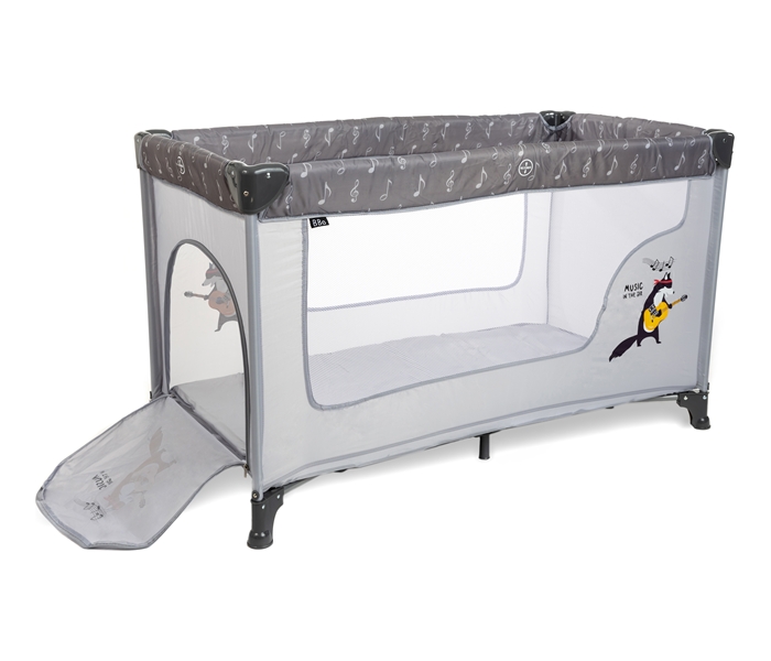 Bbo prenosivi krevet bk 065 1 nivo dream play grey - Slika 3