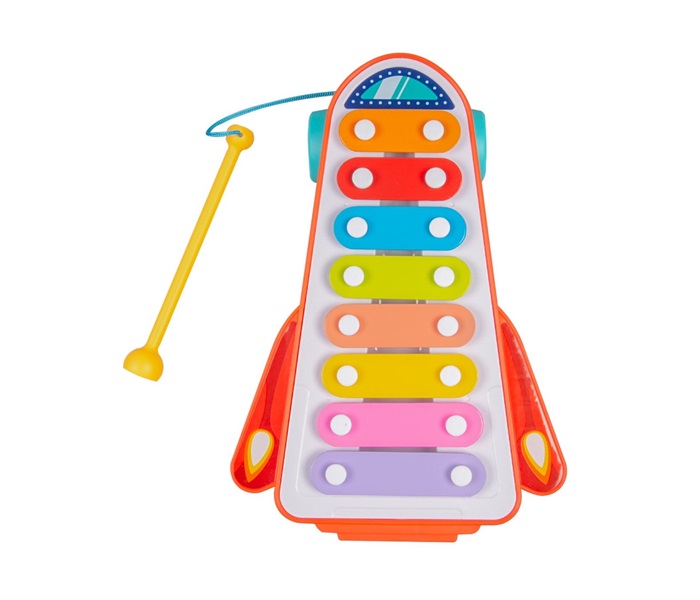 Bbo toys igracka metalofon za bebe rocket 18m he8040 - Slika 2