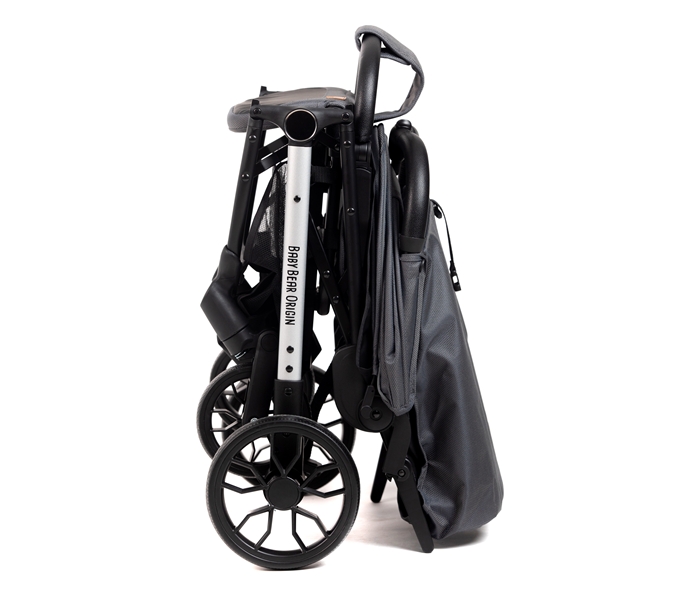 Bbo kolica za bebe k868 compact dark grey - Slika 5